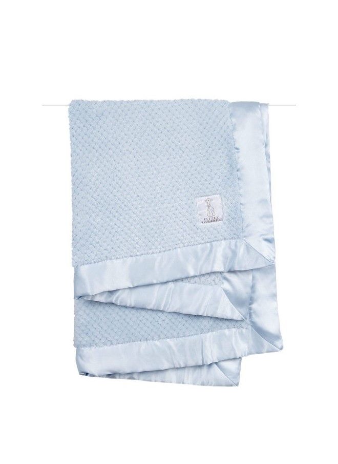 Little Giraffe Honeycomb Baby Blanket 29" X 35" Blue  - Image 2