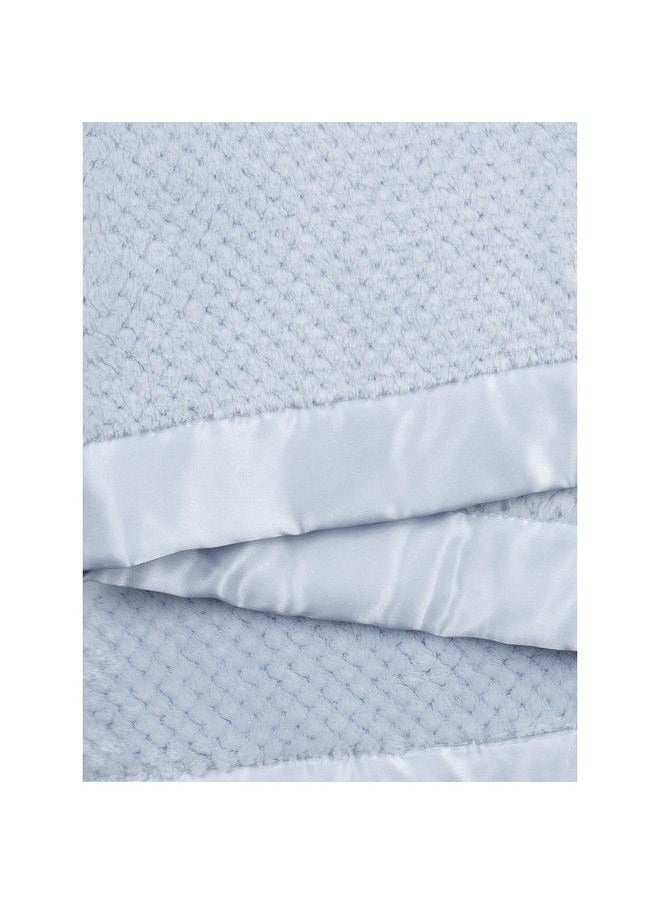 Little Giraffe Honeycomb Baby Blanket 29" X 35" Blue  - Image 3