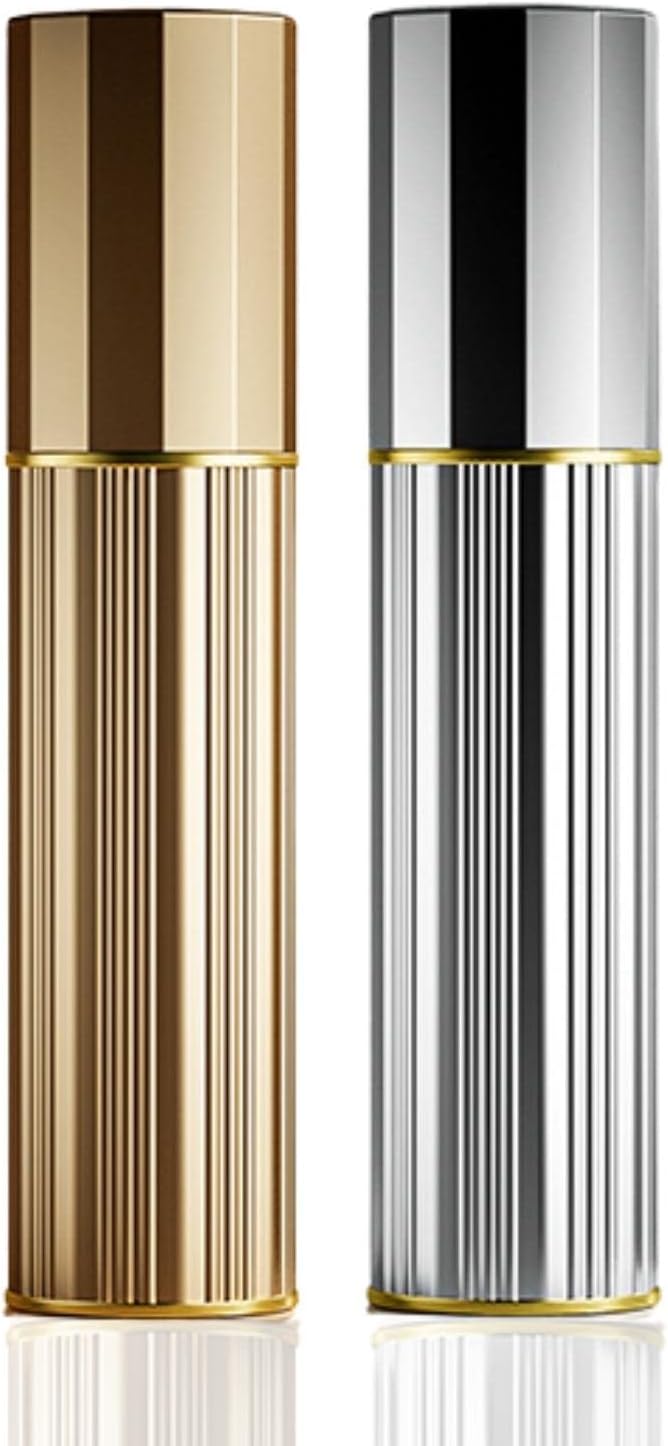 BRARIOS Perfume Atomiser Refillable Travel Size Portable Atomiser SprayMini Empty Perfume BottleLeak Proof Cologne Dispenser for Women and Men5mlGold - Image 1
