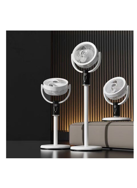 12" Oscillating Fan for Bedroom, Standing Floor Fan with Remote, 90 ° Oscillating, 180 ° Up & Down Adjustable, Height Adjustable With lights, 8 Hour Timing Set, 8 Speeds, for Bedroom Study Room（F5）
