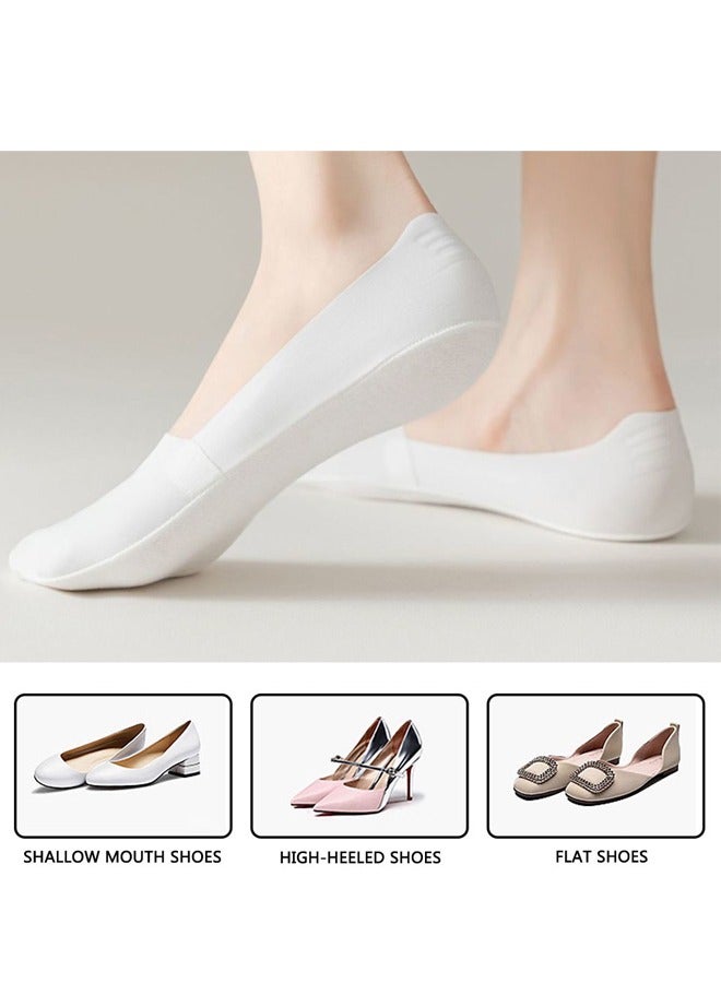 GUSGU 6 أزواج من النساء لا عرض الجوارب رقيقة الحرير غير الانزلاق منخفضة قطع بطانة الجوارب قارب غير مرئية للكعب العالي شقق النساء فتاة متعددة الألوان - Image 4