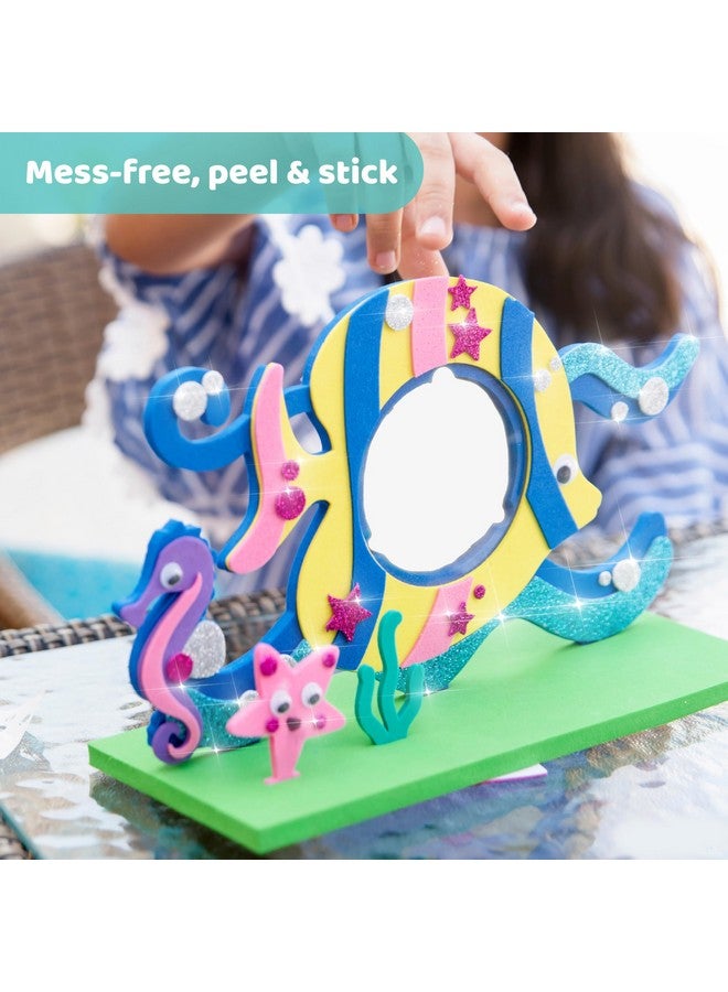 jackinthebox Cardboard Under The Sea Themed Craft Kit | Includes Beautiful Felt Mermaid Sewing Kit | 3 Different Crafts-in-1 | Best Gift Girls Ages 6 to 10 Years (3-in-1, Multicolor) - Image 4