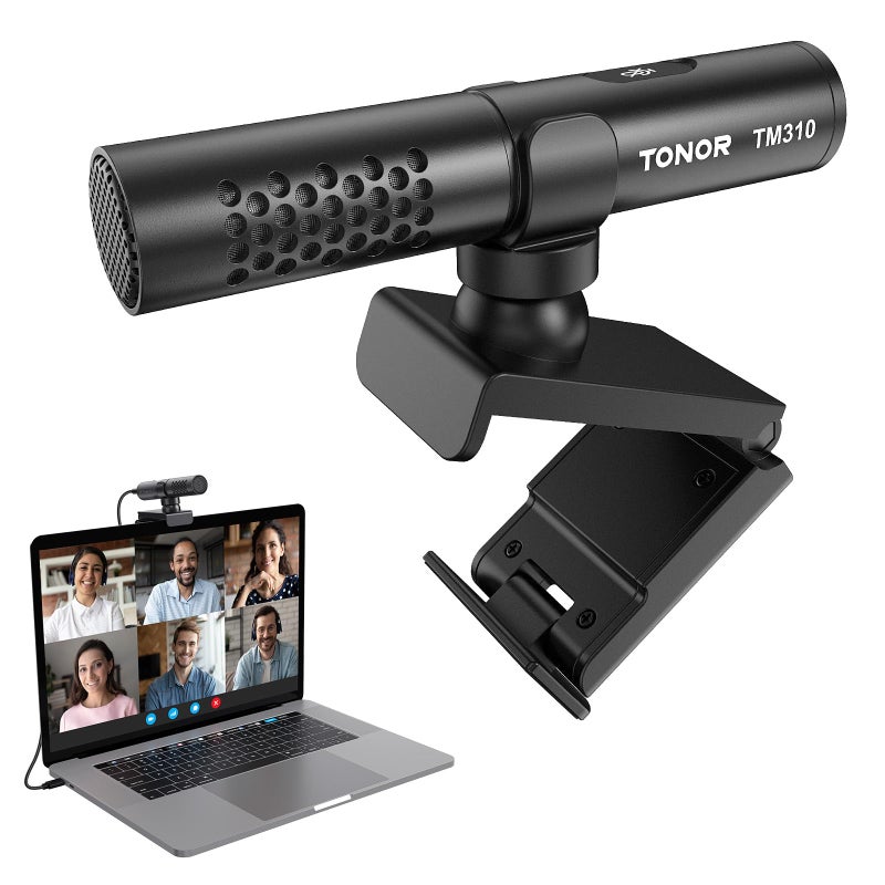 TONOR TONOR USB Conference Microphone for Laptop, Adjustable Computer PC Mic with Mute Button & LED Indicator for Video Call Meeting, Microfono for Desktop Zoom Skype YouTube, Plug-Play for MacOS Windows  - Image 1