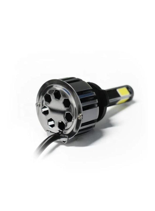 360 مصباح أمامي للسيارة LED بزاوية 360° بأربع جهات، موديل 4A900528WCOO، درجة حرارة 6000K، متوافق مع H1/H4/H7/H11/9006/9005/H13 - Image 3