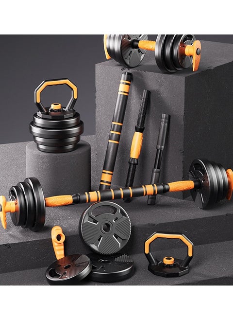Adjustable Dumbbells 40KG Free Weight Set with Connector 4 in1 Dumbbells Set Used as Barbell Kettlebells Push up Stand Fitness Exercises for Home Gym Suitable Men/Women
