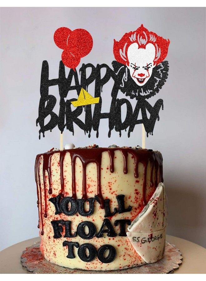 Have A Killer Halloween Theme Happy Birthday Cake Topper & Cupcake Toppers  Set for Bloody Scary Birthday Supplies for Girls Boys, Horror Halloween  Theme Birthday Party Decorations - Walmart.com