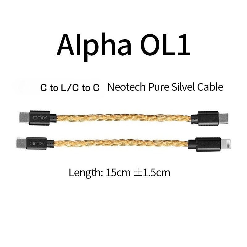 Onix OL1 Digital Signal Cable Type-C to Lightning, Silver-Plated Oxygen-Free Copper Upgrade Cable - Image 5