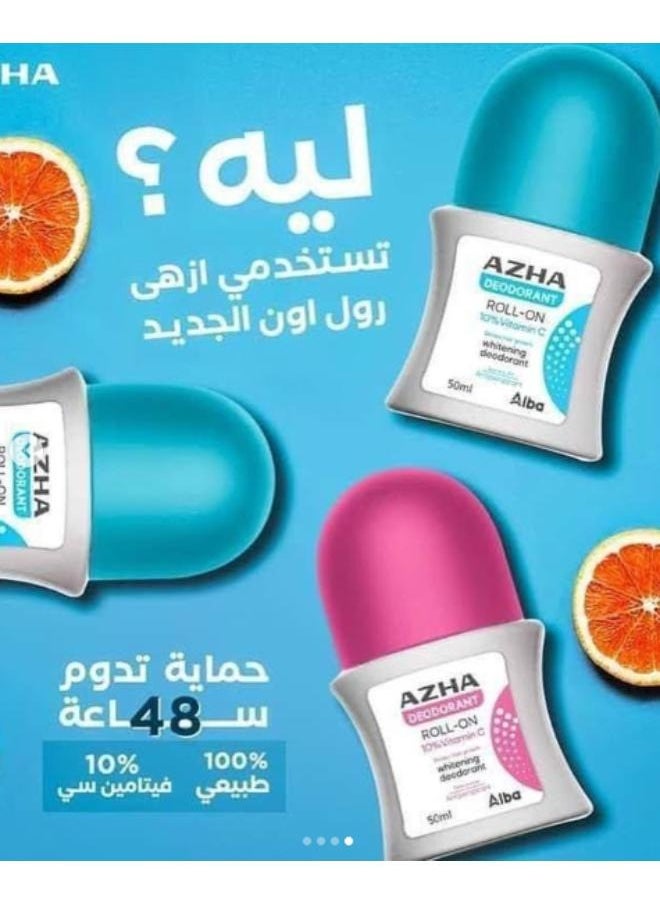 AZHA Deodorant Roll-On Berry Plus,10% Vitamin C Protection 48 Hours Delays Hair Growth Whitening 60ml  - Image 4