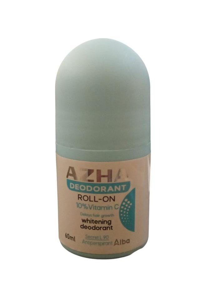 AZHA Deodorant Roll-On Berry Plus,10% Vitamin C Protection 48 Hours Delays Hair Growth Whitening 60ml  - Image 1