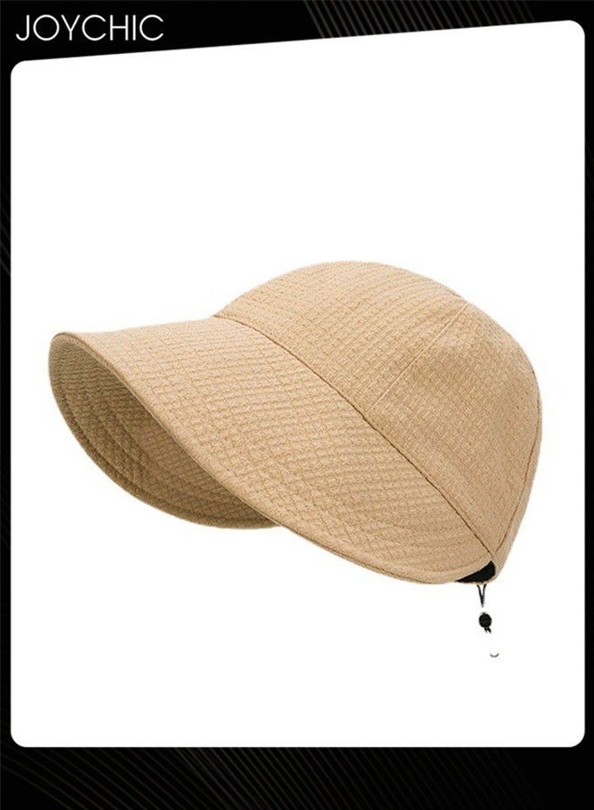 Joychic قبعة دلو متعددة الاستخدامات للنساء لفصل الربيع والصيف والخريف والشتاء لحماية الشمس اليومية في الهواء الطلق، قبعة ذات حافة قابلة للتعديل وقابلة للطي للنساء والفتيات باللون الكاكي - Image 3