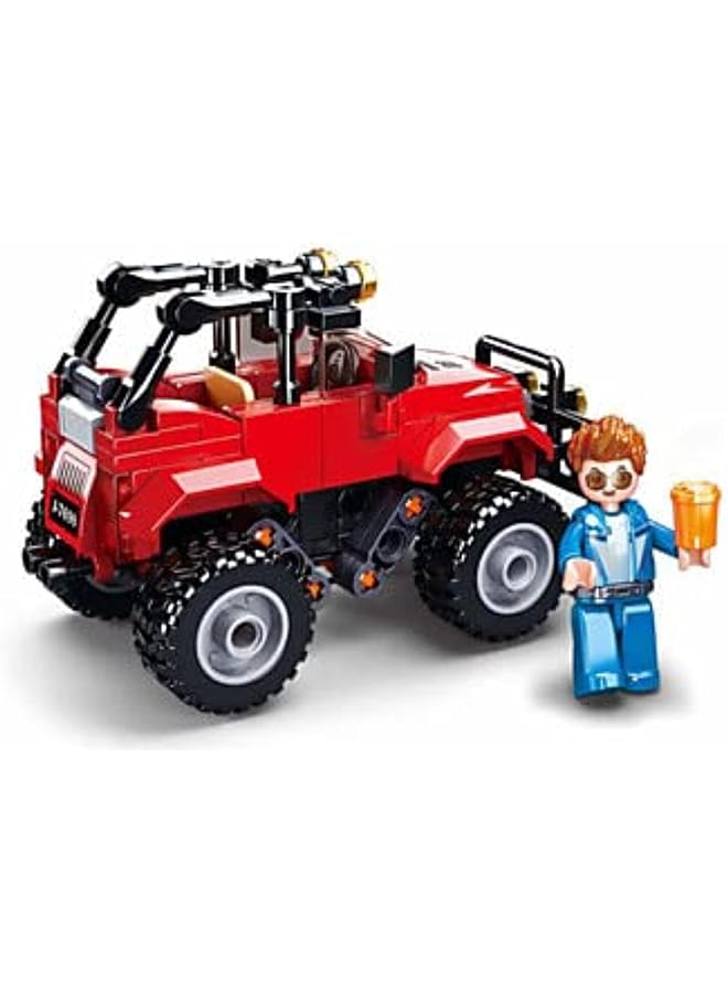 Sluban Town Series Red Suv Building Set With Figur 135Pcs - Image 2