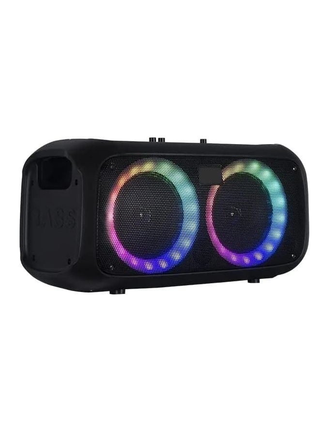 PARTBOX Portable Bluetooth Speaker - 40W Power, 3600mAh Battery, 3 Hours Playtime, USB TF AUX Ports - Black - Image 3