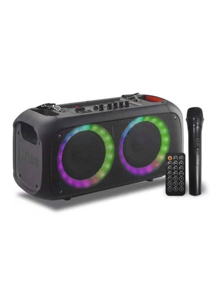 PARTBOX Portable Bluetooth Speaker - 40W Power, 3600mAh Battery, 3 Hours Playtime, USB TF AUX Ports - Black - Image 5