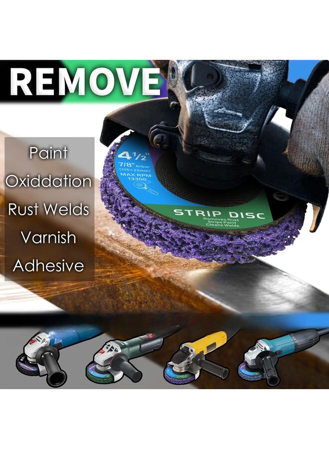 12 Pack 4 Kinds Paint Strip Discs Angle Grinder Stripper Wheels for Removing Paint Rust and Oxides of Metal and Wood Surfaces(100X16) - Image 4