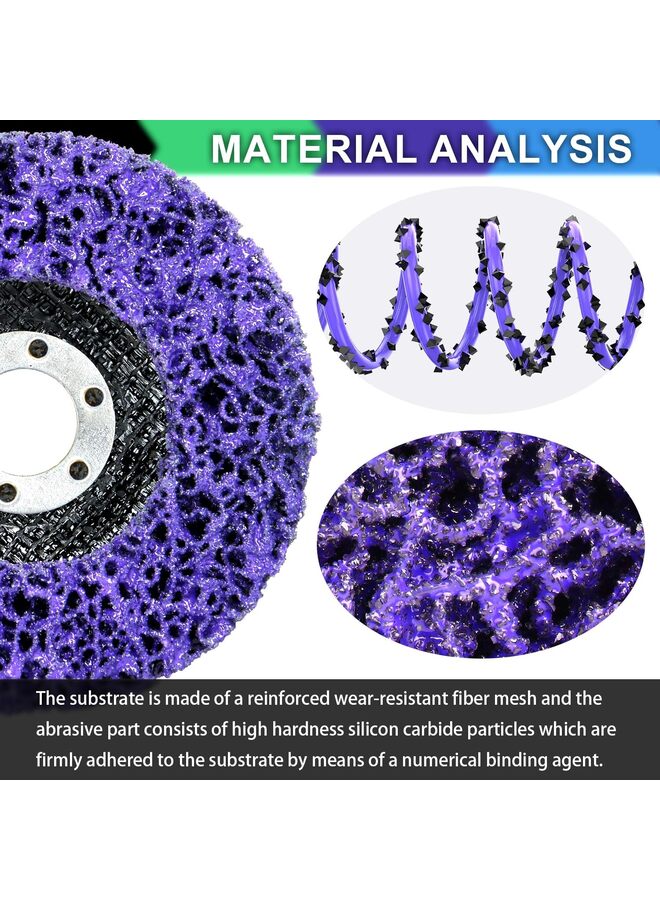 12 Pack 4 Kinds Paint Strip Discs Angle Grinder Stripper Wheels for Removing Paint Rust and Oxides of Metal and Wood Surfaces(100X16) - Image 1