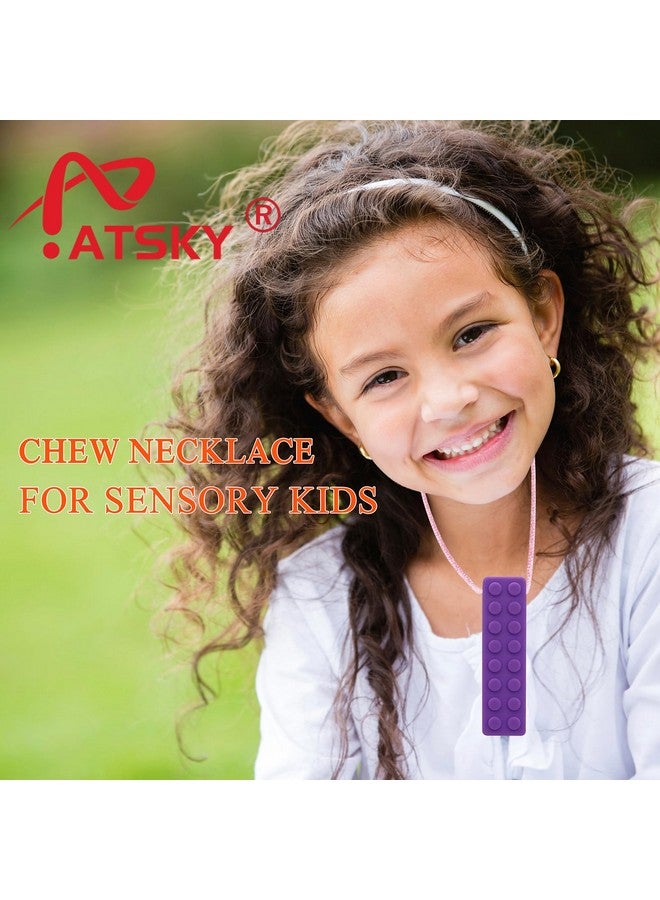 Atsky Chewy Necklaces for Sensory Kids, Boys and Girls, Silicone Dinosaur Chewy Necklaces for Autism, ADHD, SPD, Chewable Oral Motor Pendant for Chlidren - Image 2
