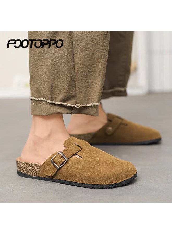 Footoppo Women's Closed-toe Slip-on Shoes, Thick-soled Outdoor Slippers, Summer Wear Birkenstock Sandals - Image 1