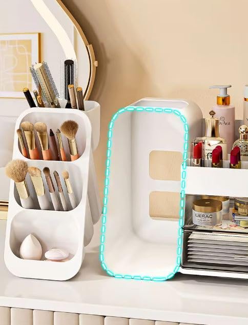 Bayleef Makeup Storage Box TwoinOne MultiLayer Split Lipstick Finishing Desktop Large Capacity Skin Care Rack Good And Modern Look - Image 3