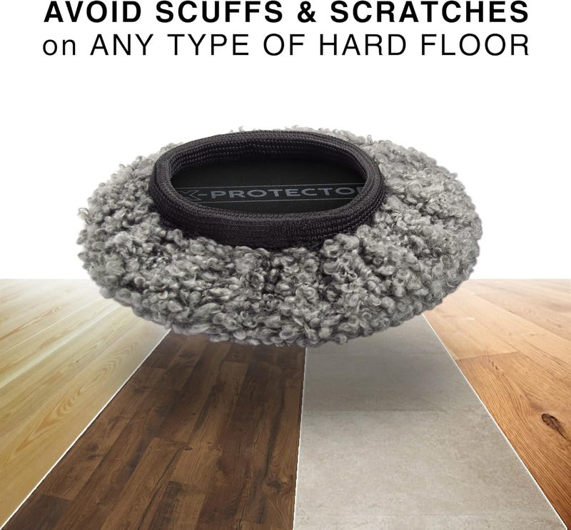 X-Protector Furniture Sliders - 4+4 Pack 5” - Multi-Surface Furniture Sliders for Carpet & Hard Floors - 4 Furniture Movers for Carpeted Floors and 4 Hardwood Socks - Move Your Furniture Easily! - Image 4