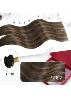 U Tip Hair Extensions Human Hair Balayage Color Darkest Brown And Chestnut Brown Hair Extensions Keratin Hair Extensions 18 Inch Utip Fusion Hair Extensions 1G/S Total 50G - pzsku/Z9EE3273804DF2923E335Z/45/_/1719064926/a6aa82cc-928c-401b-905d-dc065d6179bd