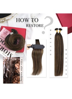 U Tip Hair Extensions Human Hair Balayage Color Darkest Brown And Chestnut Brown Hair Extensions Keratin Hair Extensions 18 Inch Utip Fusion Hair Extensions 1G/S Total 50G - pzsku/Z9EE3273804DF2923E335Z/45/_/1719064929/a998fc8e-d767-4da2-b600-73951a4ecec0