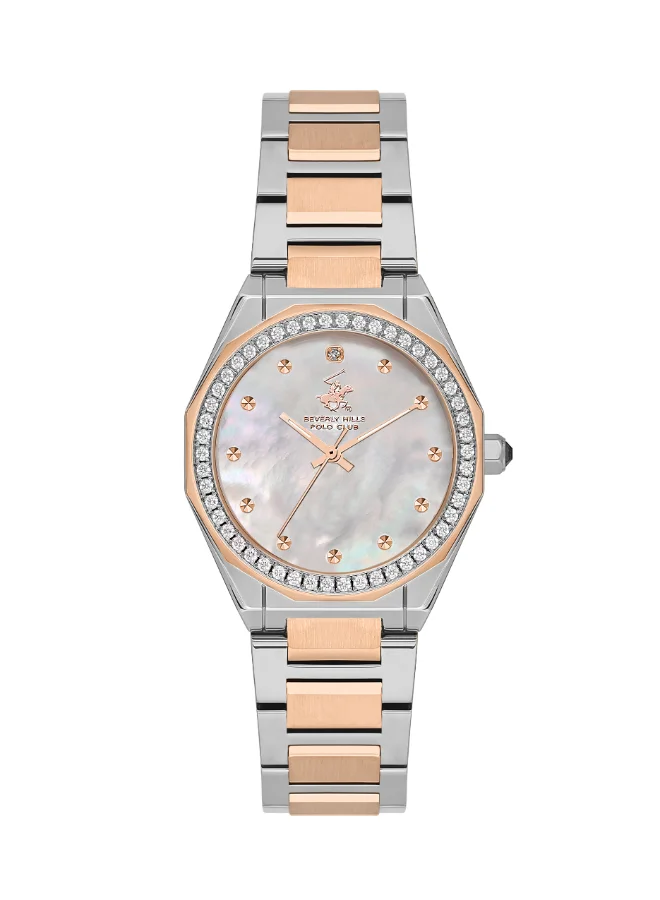 BEVERLY HILLS POLO CLUB Polo Club Women's Watch, Analog Display and Metal Strap - BP3603C.530, Silver