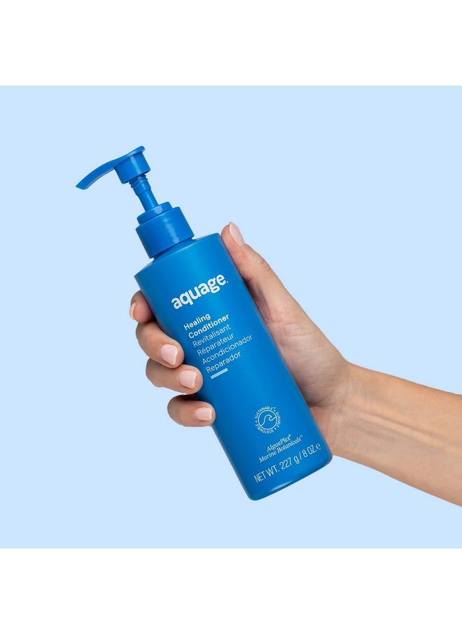 Aquage AQUAGE. Healing Conditioner - Contains AlgaePlex Marine Botanicals to Moisturize and Repair Dry or Damaged Hair and Build Strength from the Inside Out, 8 oz  - Image 5