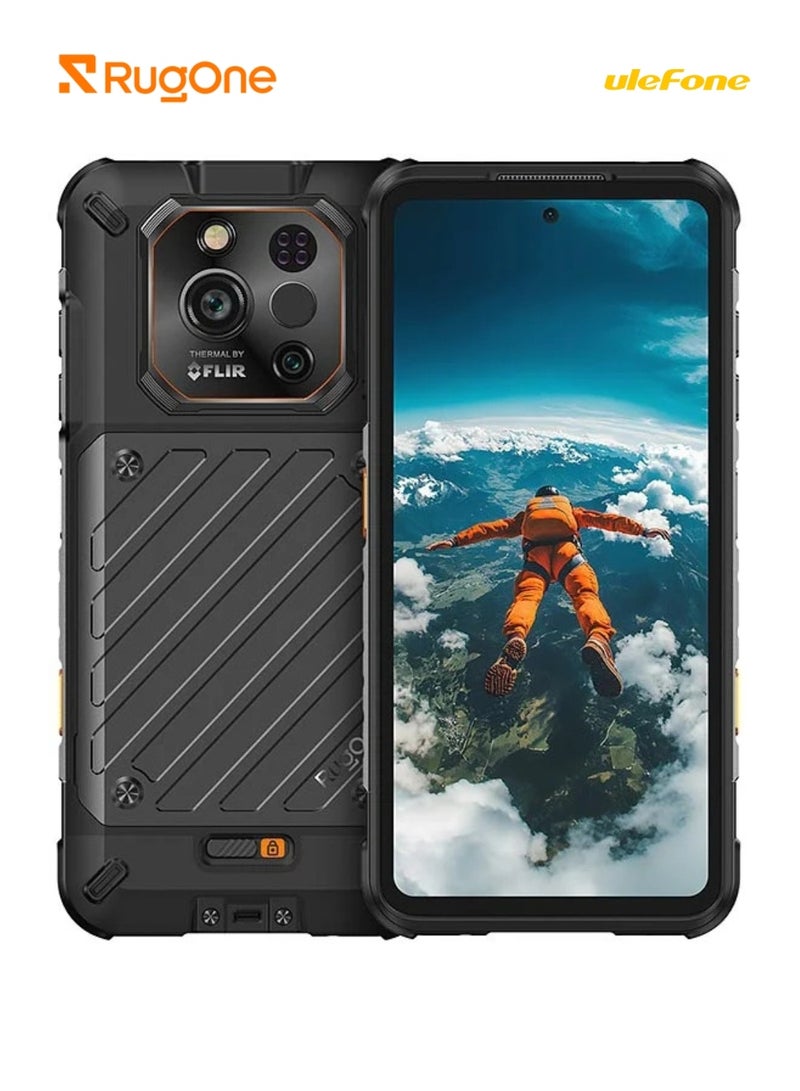 أوليفون RugOne Xever 7 Pro Thermal Rugged Smartphone 5G | FLIR Lepton 3.5 Thermal Camera | 12GB RAM + 512GB Storage | 6.67" 120Hz AMOLED Display | MediaTek Dimensity 7025 | Dual SIM + eSIM | IP68/IP69K Waterproof | 5550mAh Swappable Battery | Android 15 - Image 1