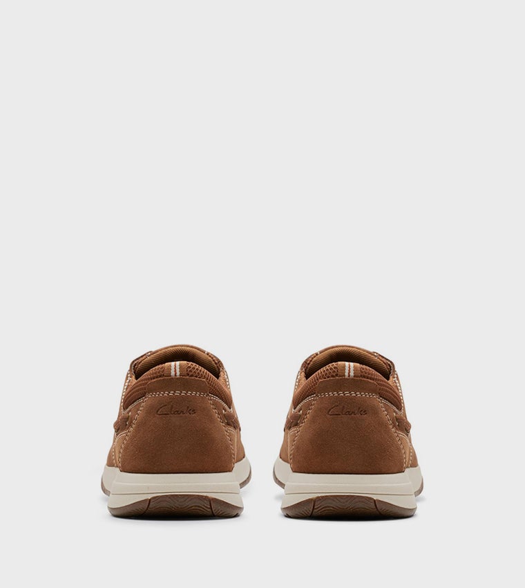clarks Sailview Lace Light Tan Nubuck - Image 5