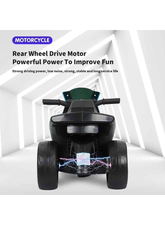 الحلم الأطفال الرياضة دراجة نارية 6V ركوب على دراجة نارية مع سباق اليد القدم الفرامل عجلة خفيفة الأطفال ركوب على لعب الأطفال دراجة كهربائية زرقاء - Image 5