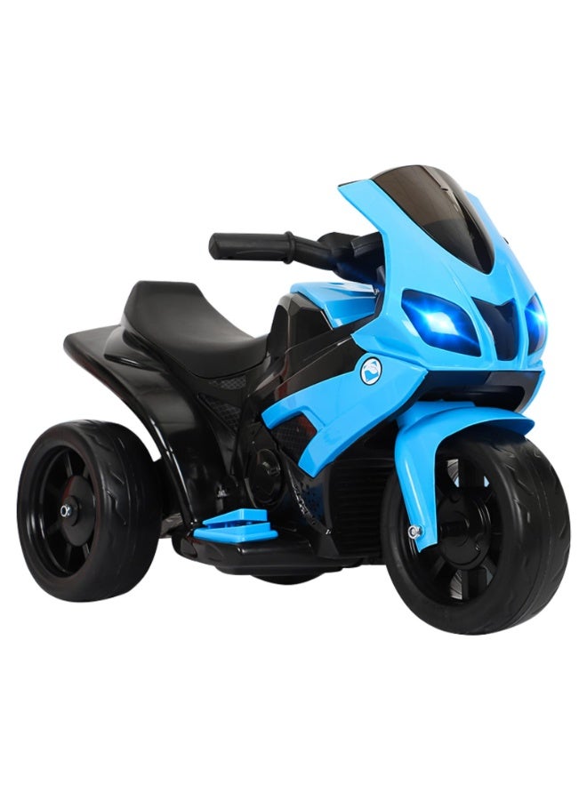 الحلم الأطفال الرياضة دراجة نارية 6V ركوب على دراجة نارية مع سباق اليد القدم الفرامل عجلة خفيفة الأطفال ركوب على لعب الأطفال دراجة كهربائية زرقاء - Image 1