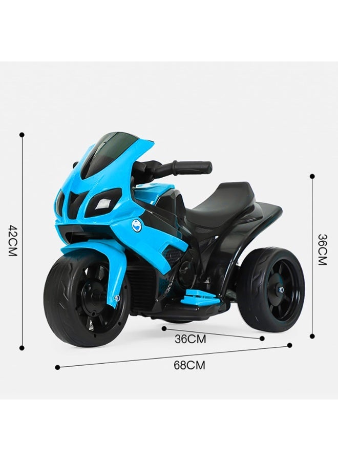 الحلم الأطفال الرياضة دراجة نارية 6V ركوب على دراجة نارية مع سباق اليد القدم الفرامل عجلة خفيفة الأطفال ركوب على لعب الأطفال دراجة كهربائية زرقاء - Image 2