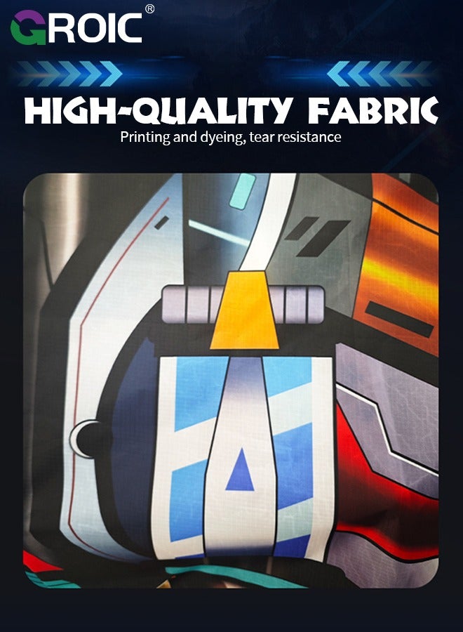 GROIC Airplane Kite for Adult and Kids, 55" x 61" Large Beginner Kite, Huge Kite with 328ft Line Handle, Easy to Fly with Durable Fiberglass Frame for Outdoor Activities, Anti-Tangle Flying Line - Image 3