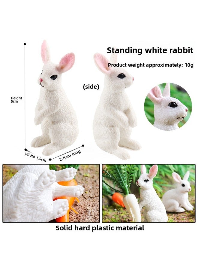 Children's Artificial Animal House Model Cognitive Poultry Horse Dog Rabbit Matchinging Scene Sand Table Ornaments Set Toys