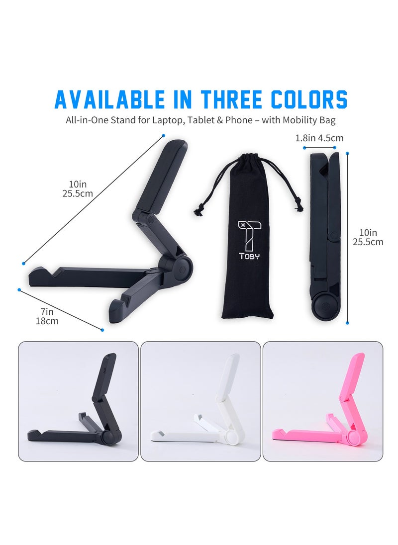 Toby Adjustable Multi-Use Phone and Tablet Stand In three different colors – Mobile Holder for Bed and Desk, Compatible with iPhone, Samsung, and iPad  - Image 3