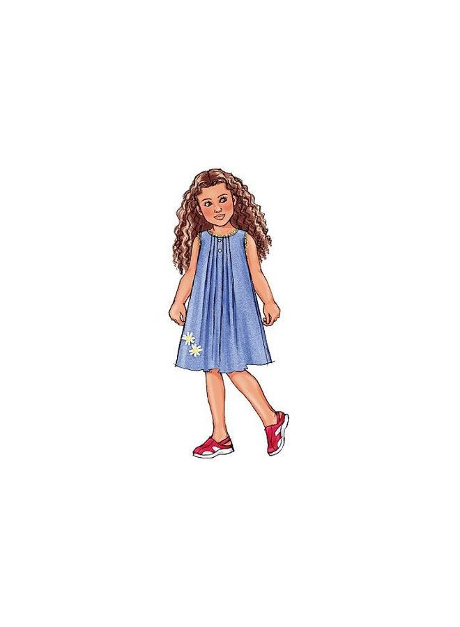 BUTTERICK PATTERNS BUTTERICK PATTERNS B4176 Children's/Girls' Top, Dress, Shorts and Pants, Size 2-3-4-5  - Image 5