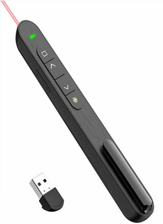 Presentation Clicker Hyperlink Volume Control Wireless Presenter, PowerPoint Clicker RF 2.4GHz USB Presentation Remote Control, PowerPoint Slide Advancer for Mac/PC/Laptop/Keynote - pzsku/Z9EE39EC0876895253D40Z/45/1745120323/146b6c4a-1555-4e35-8308-e500386f46f9