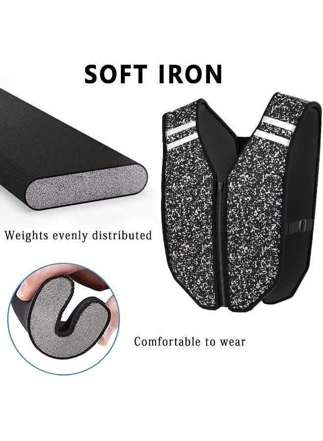 PROIRON PROIRON Weighted Vest, Soft Iron Weight Vest Reflective Jacket, Zero Leakage and Washable, for Men Women Running, Strength Training, Workout, Fitness, Weight Loss, Home Gym Exercise, 3kg 5kg 8kg 10kg - Image 2