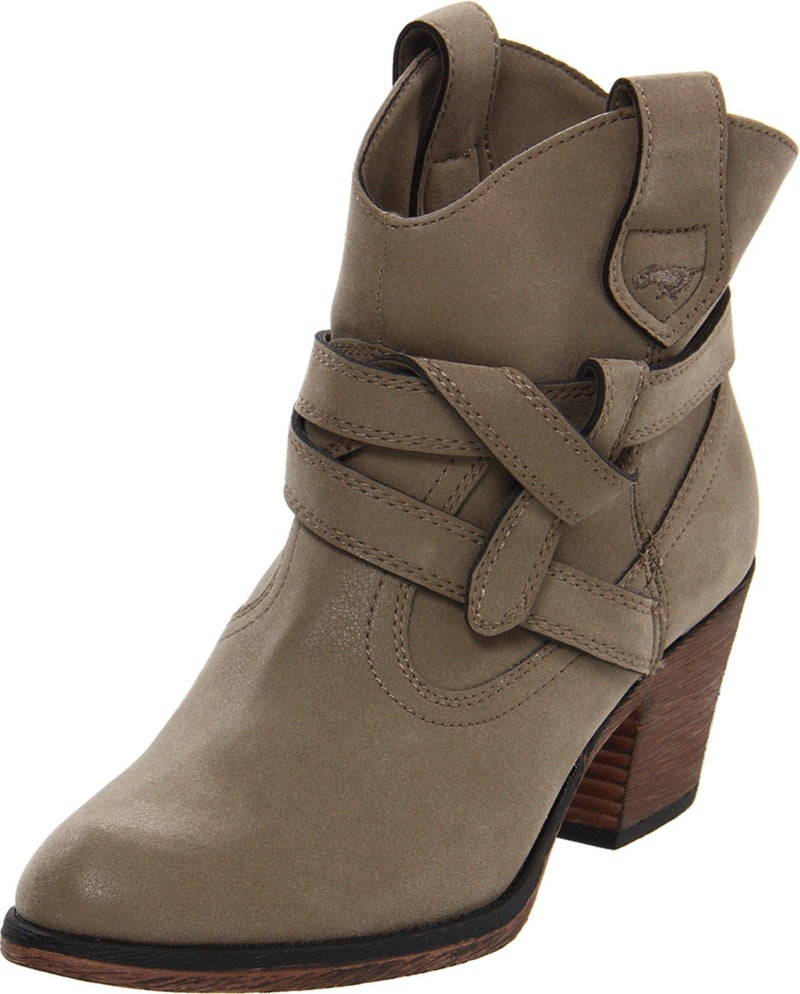 Rocket Dog Women's Sayla Vintage Worn PU Western Boot, Mushroom, 9 M US - Image 4