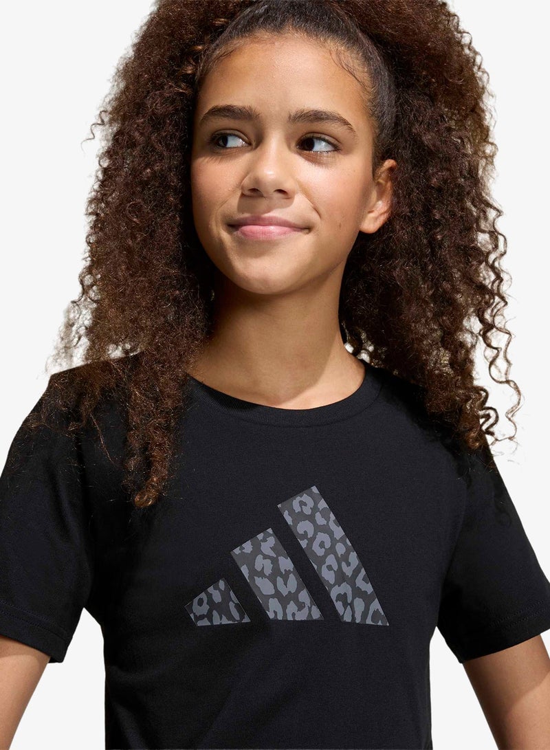 Adidas Youth Animal Print Graphic T-Shirt - Image 3