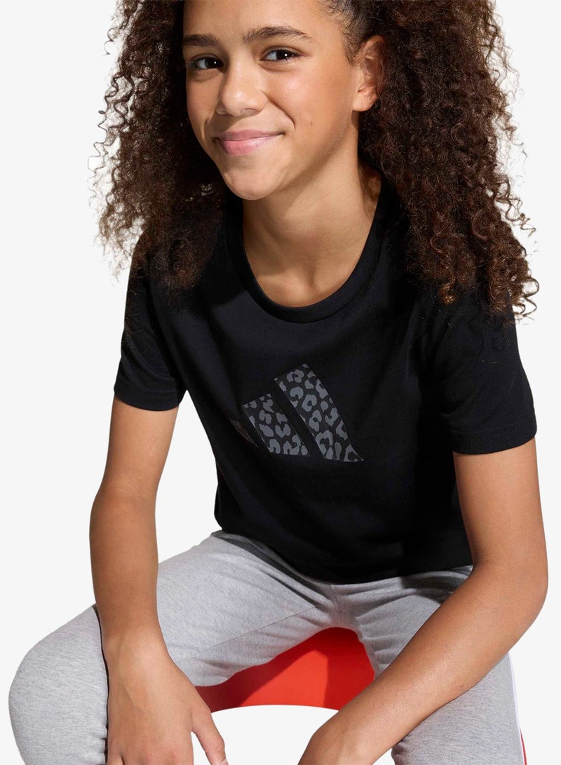 Adidas Youth Animal Print Graphic T-Shirt - Image 4