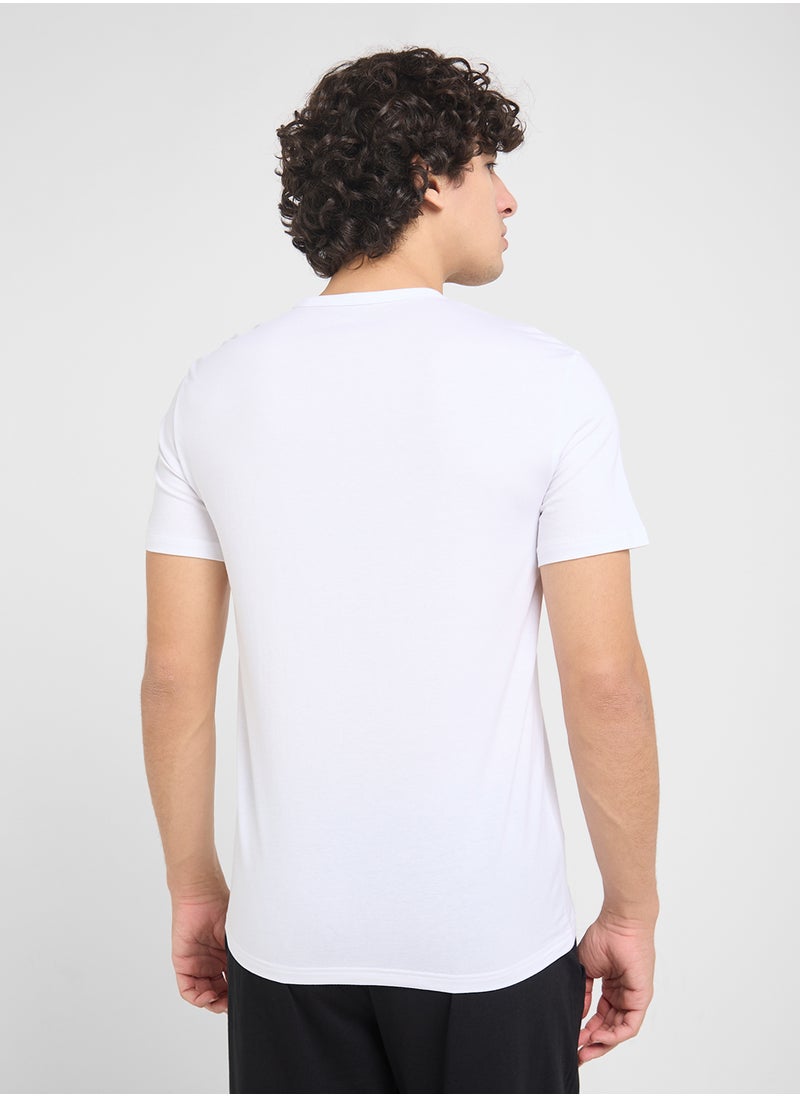 EMPORIO ARMANI - Beachwear Logo Crew Neck T-Shirt - Image 1