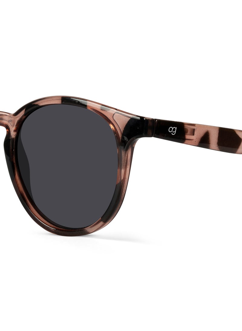 Woggles Radon Black Polarized Round Sunglasses  - Image 3