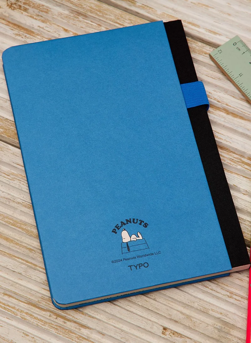 Typo Blue Printed Notebook Peanuts Theme Best Price Oman