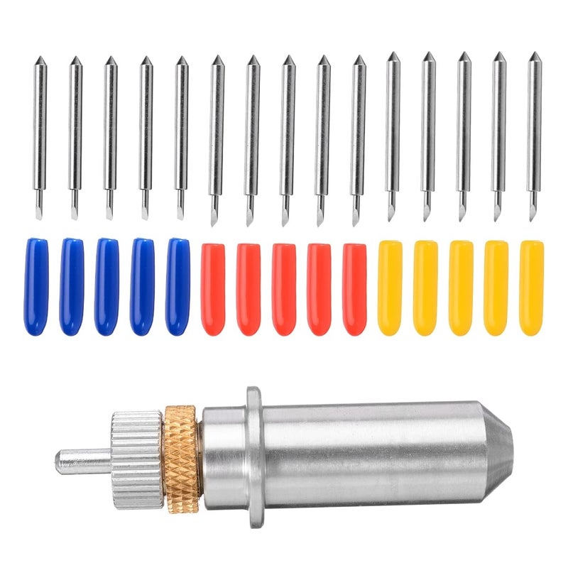 ThreeH Cutting Blades for Cricut Explore 15 Pcs 40/50/60 Degree Vinyl Cutter Blades with Cut Blade Holder - Image 2