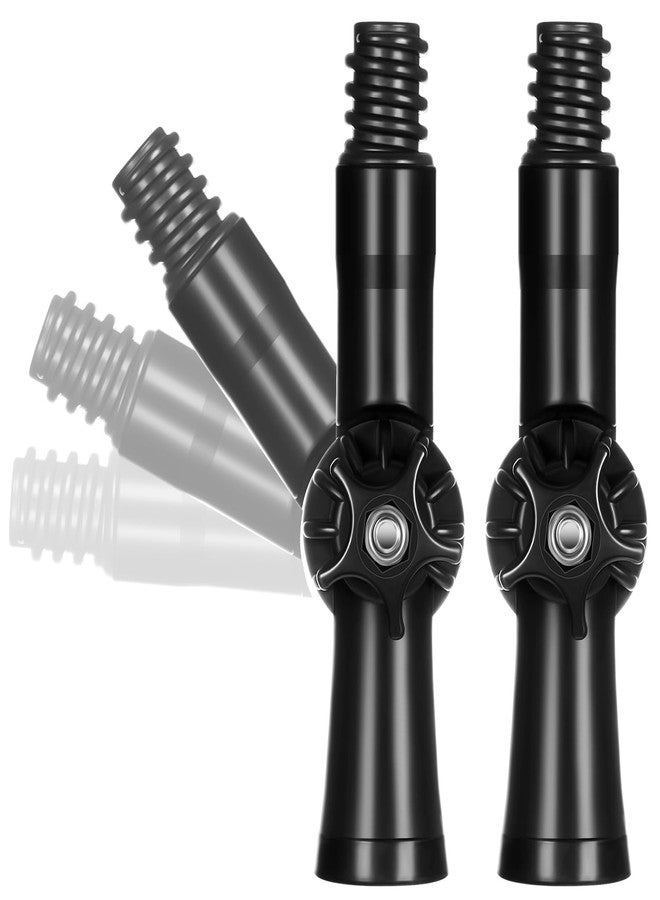 Saillong 2 Pcs Rotatable Angle Adaptor Extension Pole Attachments for Threaded Extension Pole Adapter Attach to Duster, Compatible with Many Standard Threaded Tip - Image 1
