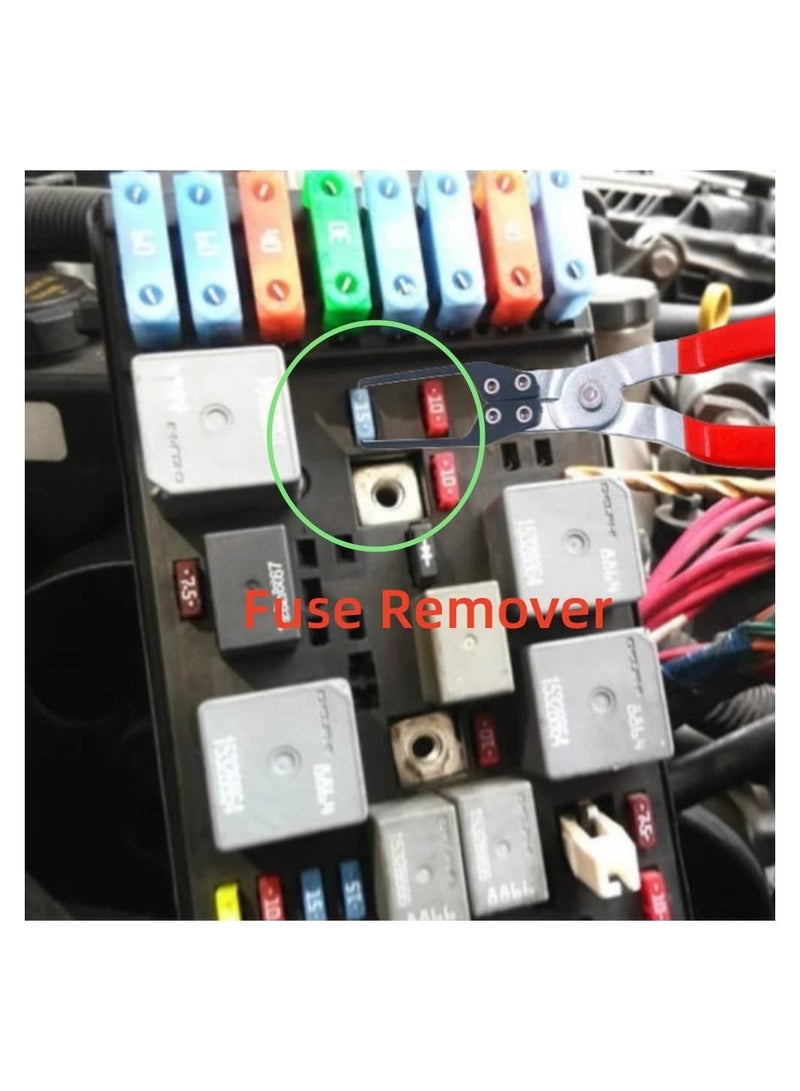 Relay Puller Pliers Car Relay Clamp Puller Fuse Puller Tool Battery Terminal Fuse Clamp Remover Tool - Image 5