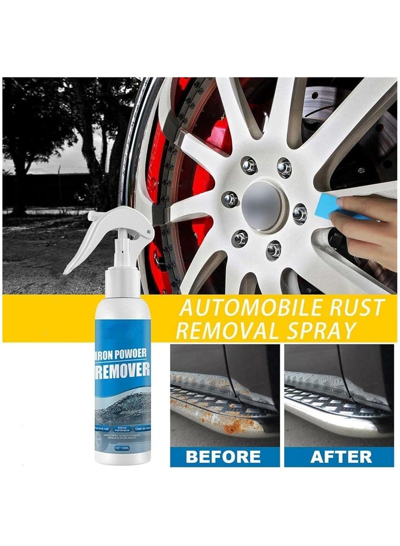 ياميم بخاخ مزيل الصدأ للسيارة، مزيل مسحوق الحديد، بخاخ إزالة الصدأ متعدد الأغراض، حماية طلاء السيارات، مانع الصدأ للسيارات (100 مل) - Image 4