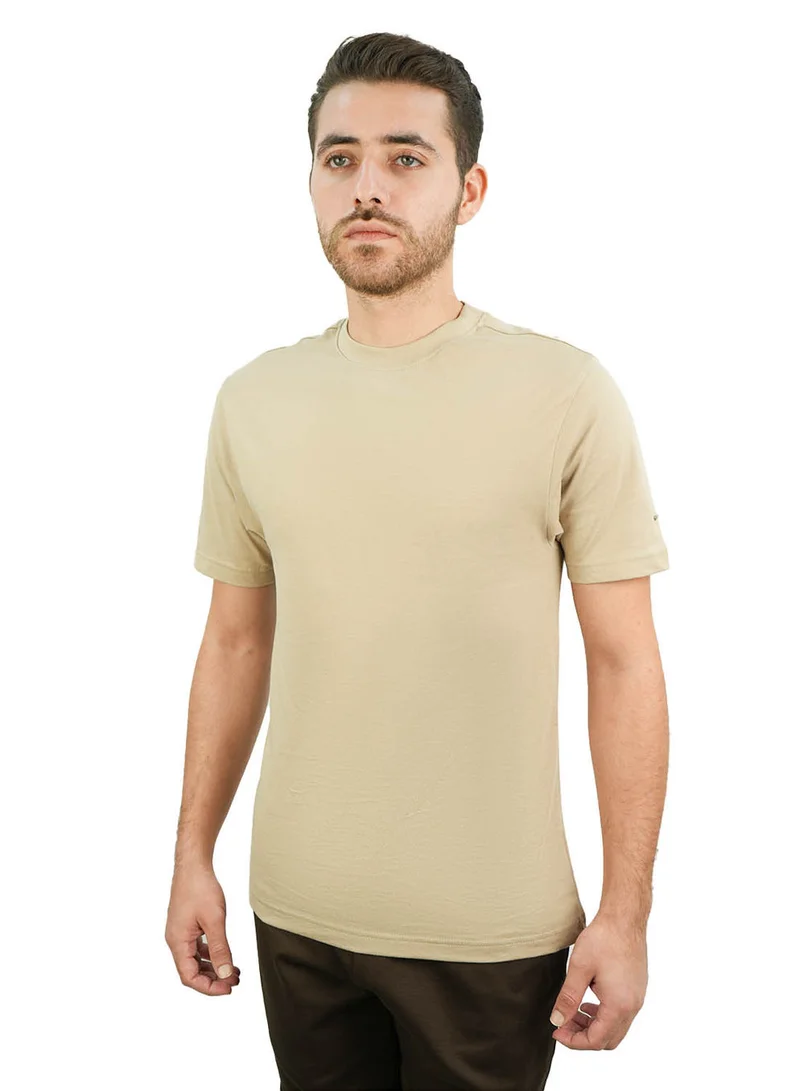 GIORDANO Men's Giordano Cotton Crewneck Slim Fit Tee - Short Sleeve