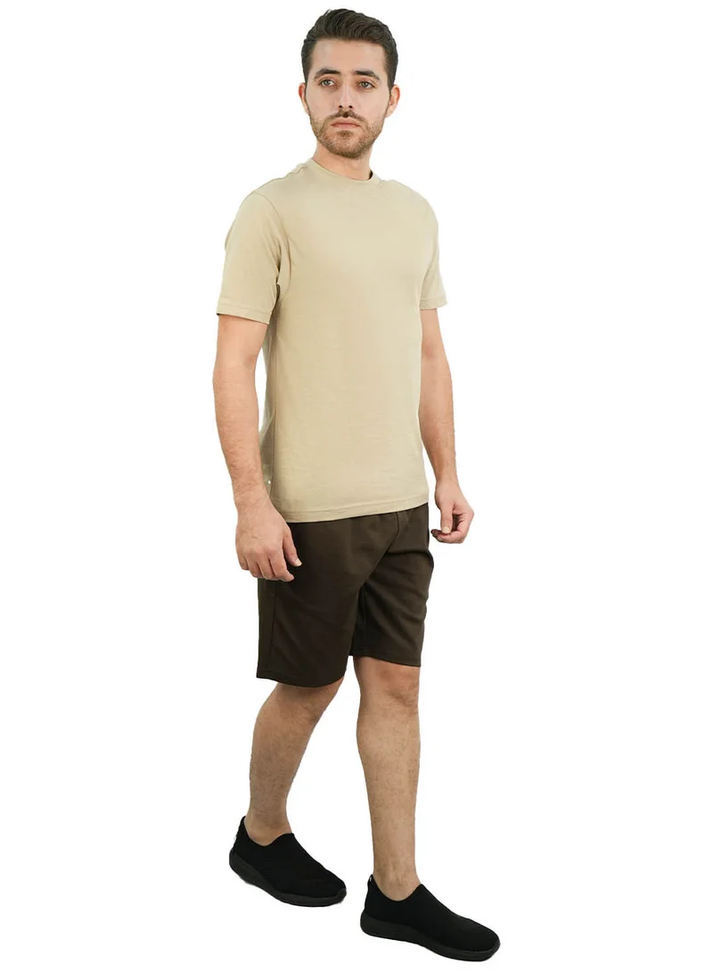 GIORDANO Men's Giordano Cotton Crewneck Slim Fit Tee - Short Sleeve